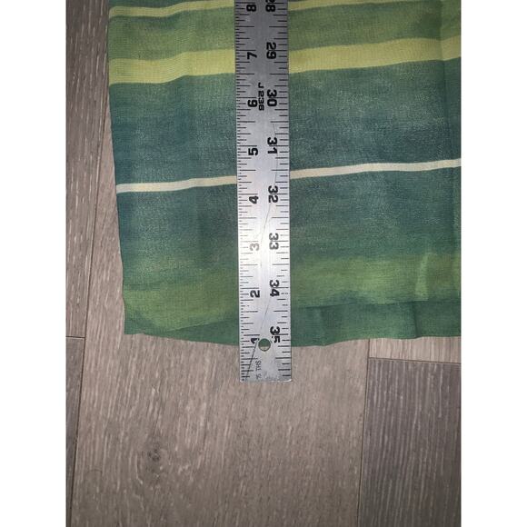 Lori Weidner Women's Green Striped Wrap Dress Size 8 - Picture 5 of 7